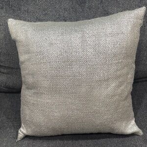 Pier 1 Shimmering Silver Accent Pillow